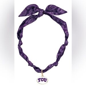 TCU Horned Frogs Scarf Necklace